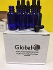 12 New Cobalt Blue 1 2 Oz Glass Bottle With Glass Dropper  free Shipping   
