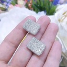 3ct Round Cut Lab-created Diamond Men s Cluster Cufflinks 14k White Gold Plated