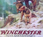 Winchester Guns Hunting Rifle Gun Nra John Clymer Vintage Poster Framed Steel Us