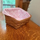 Longaberger Horizon Of Hope Note Basket  With Lid  Liner And Protector 