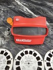 Vintage Red View-master 3d Viewer   12 Reels The Real Ghostbusters And Disney