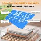 56 Egg Incubator For Hatching Egg Temperature Humidity Control Candle Dual Power