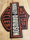 Harley Davidson Cast Iron Sign Plaque Motorcycles Fatboy Collector 4 lbs Blemish