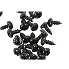 Qty 100 To 1000 -  4 X 1 4  Small Round Head Black Screws - Cabinet Hardware