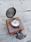 Antique Vintage Brass Pocket Compass 2 Inch Marine Compass Gift