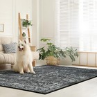 Lahome 8x10 Area Rugs For Living Room Washable Rugs 8x10 Black Large Rug Indo   