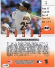 Barry Bonds Signed 1998 Donruss Studio 8x10 Photo Card  Autographed     Jsa Coa