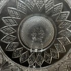 13    Anchor Hocking Crystal Sandwich Platter Euc Round Plate