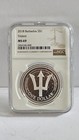 2018 Barbados Trident 1 Oz  999 Silver Coin Ngc Ms69