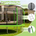 16ft Outdoor Heavy-duty Trampoline W ladder And Enclosure Net For Kids   Adults