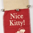 Primitives By Kathy Vintage Christmas Nice Kitty Stocking Felt Bells Retro Cat