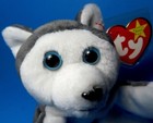 Vintage Ty Beanie Baby  nanook  The Siberian Husky   4104  1996  Mint Condition 