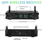 4 Channel Wireless Microphone System Uhf 4 Lavalier 4 Bodypacks 4 Headset Church