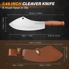 Men With The Pot Meat 7 Inches  blade   12 4  total Length   Wooden 