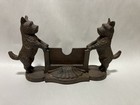 Cast Iron Dog Business Card Holder Vintage Terrier Yorkie Maltese Westie 5lbs