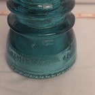 Hemingray 42 Aqua Blue Glass Insulator Embossed Made In U s a 