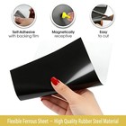 2 Pack  Adhesive Metal Sheets-8 5    X 12 3     Ferrous 8 5 x12 3 -2pcs  Black
