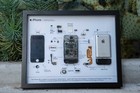 Disassembled Iphone 1st Gen Teardown With Frame  Deconstructed Iphone 1 Art