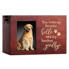 Large Wooden Pet Cremation Urn With Photo Frame  Memory Box For Dog cat Ashes