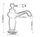 Gold Chrome Brass Bathroom Basin Faucet Antique Black Sink Cold Hot Mixer Tap