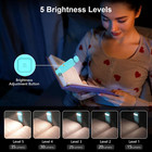 Flexible Rechargeable Led Book Light With 3 Light Modes Easy Clip Reading Lamp