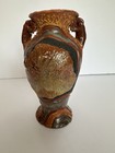Vintage Handmade Art Pottery Vase Eroz Dominican Republic Rare