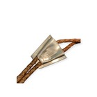 Vintage Metal Bolo Tie  Nice Brass And Nickel Silver  Horse  Ricardo  Bronze