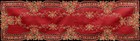 Creative Linens Holiday Christmas Embroidered 15x53  Rectangular  Red 