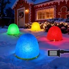 Illuminated Gumdrop Christmas Pathway Lights Outdoor Decorations  Connectable 