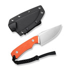 Civivi Knives Gander Fixed Blade C24058b-1 Orange G10 14c28n Stainless Knife