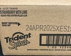 Full Case Trident Splash Strawberry W  Lime Sugar-free Gum 4-6ct Trays 360pc