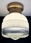 Antique vintage  1920   s-1930 s Art Deco Nouveau Glass Light Fixture