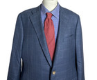 Hickey Freeman X Loro Piana Super 150 s Sport Coat Jacket Check Men s 44s Nice