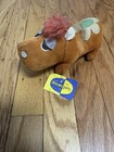 2 Vtg Dakin Dream Pets Hildegarde Hippo Purple   Brown Orange Plush Doll Figure