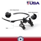 Dental 5w Led Wireless Headlight Medical 4x Ergo Binocular Loupes Glass