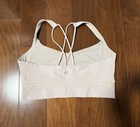 Lululemon Free To Be Bra Long Line Light Pink Yoga Sports Bra Size 10