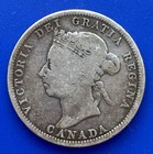 1901 Canada 25 Cents 0 925 Silver Coin - Excellent Condition