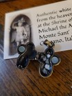 St  Michael Reliquary Cross Locket Stones From Monte Sant   angelo Gargano Italy