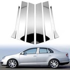 Chrome Silver Door Pillar Trim For Molding Vw Jetta 2006-2011