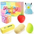 6 Pack Slow Rising Squishy Toys Set - Sensory Stress Relief Fidget Playtime Fun