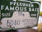 Pflueger Pal-o-mine Old Wood Fishing Lure New In Box 5040 3-1 4 