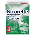 Nicorette Nicotine Lozenges To Stop Smoking  Mint Flavor  4 Mg  72 Count