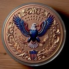 Copper Reserve Mint - Five  5  Ounce Round  999 Fine Bullion Usa Eagle Design