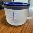 Tupperware 8 Cup Pitcher Batter Bowl Blue Mix N Store 1629e Blue Lid 64 Oz Usa