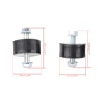 For Polaris Sportsman 335 400 450 500 Front   Rear 4pcs Engine Motor Mount Kit