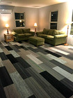 New Shaw Carpet Tile Planks Modular Gray Black Silver 90 Sq Ft   9x36 Or 18x36