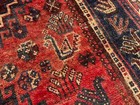 5x8 Antique Oriental Rug Hand-knotted Red Blue Vintage Handmade Real Old 6x8 Ft