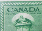 Canada Stamps Mint  263 1943  kgvi  War Issue  Coil Pair W re-entries Variety  2