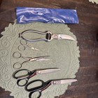 Vintage Scissor Lot 5 Total Poultry Shears Made In Italy Wiss Shears Usa 766