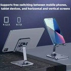 Universal Adjustable Metal Desk Tabletop Phone Ipad Tablet Stand Lot Foldable Us